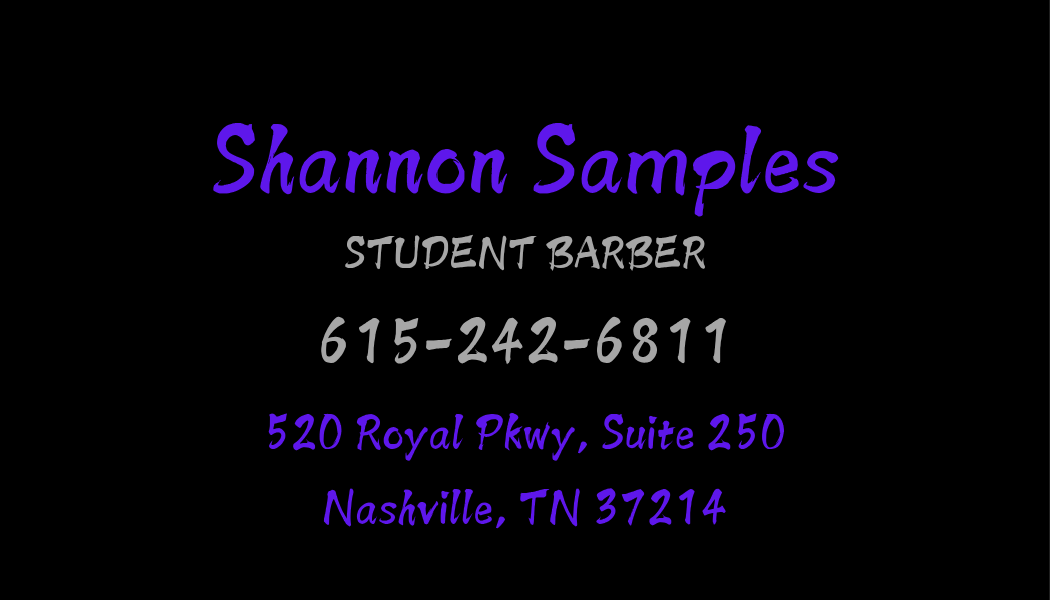 Shannon Samples
